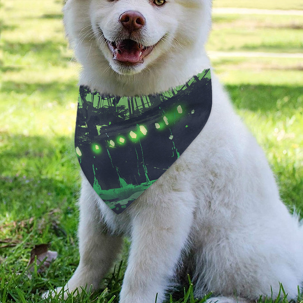 Flying Dutchman Ghost Pirate Ship Print Over The Collar Dog Bandana
