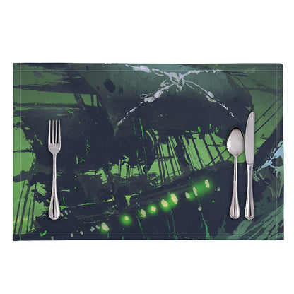 Flying Dutchman Ghost Pirate Ship Print Placemat