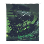 Flying Dutchman Ghost Pirate Ship Print Polyester Shower Curtain