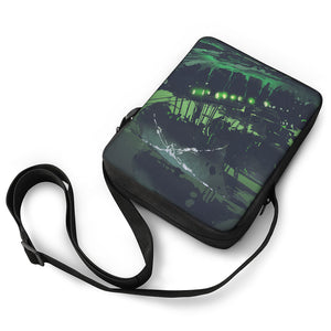 Flying Dutchman Ghost Pirate Ship Print Rectangular Crossbody Bag