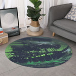 Flying Dutchman Ghost Pirate Ship Print Round Rug