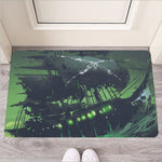 Flying Dutchman Ghost Pirate Ship Print Rubber Doormat