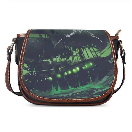 Flying Dutchman Ghost Pirate Ship Print Saddle Bag
