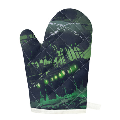 Flying Dutchman Ghost Pirate Ship Print Single Oven Mitt