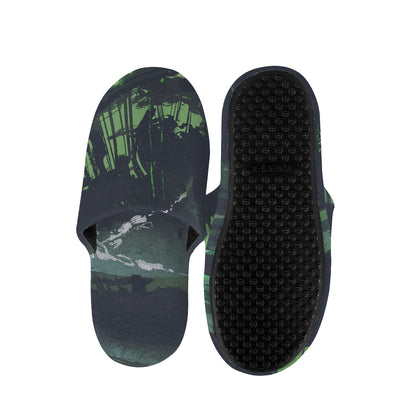 Flying Dutchman Ghost Pirate Ship Print Slippers