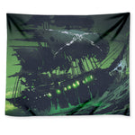 Flying Dutchman Ghost Pirate Ship Print Tapestry