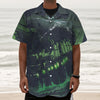 Flying Dutchman Ghost Pirate Ship Print Textured Short Sleeve Shirt