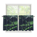 Flying Dutchman Ghost Pirate Ship Print Tier Curtains