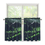 Flying Dutchman Ghost Pirate Ship Print Tier Curtains