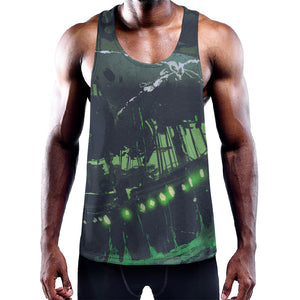 Flying Dutchman Ghost Pirate Ship Print Training Tank Top