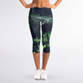 Flying Dutchman Ghost Pirate Ship Print Women's Capri Leggings