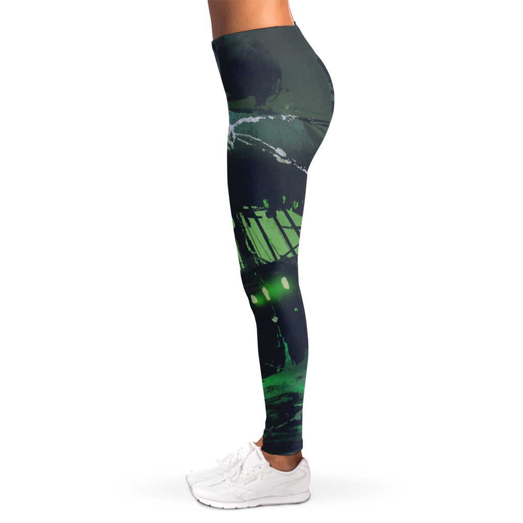 Flying Dutchman Ghost Pirate Ship Print Women's Leggings