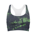 Flying Dutchman Ghost Pirate Ship Print Women's Sports Bra
