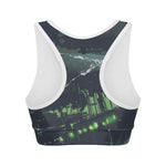 Flying Dutchman Ghost Pirate Ship Print Women's Sports Bra