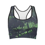 Flying Dutchman Ghost Pirate Ship Print Women's Sports Bra