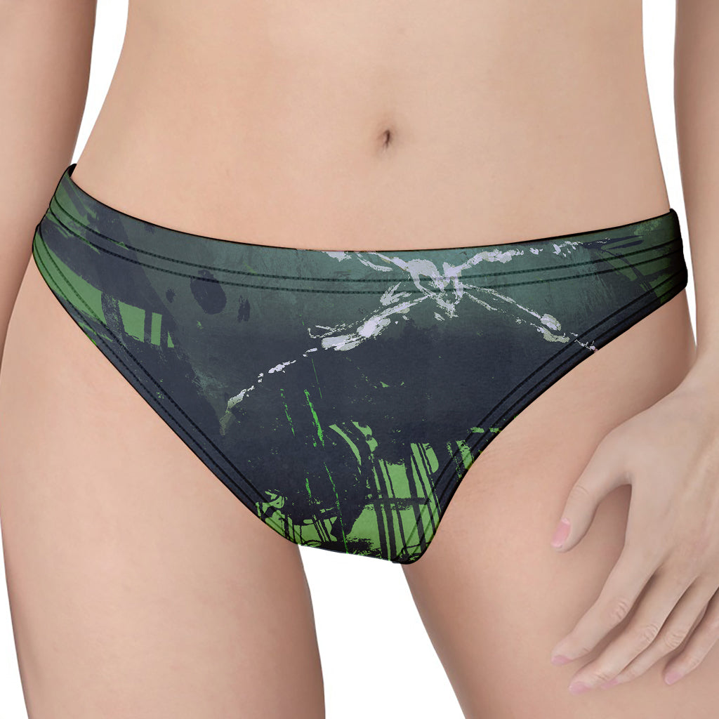 Flying Dutchman Ghost Pirate Ship Print Women's Thong