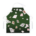Flying Poker Cards Print Adjustable Apron