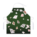 Flying Poker Cards Print Adjustable Apron