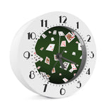 Flying Poker Cards Print Alarm Clock