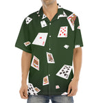 Flying Poker Cards Print Aloha Shirt