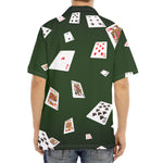 Flying Poker Cards Print Aloha Shirt