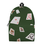 Flying Poker Cards Print Backpack