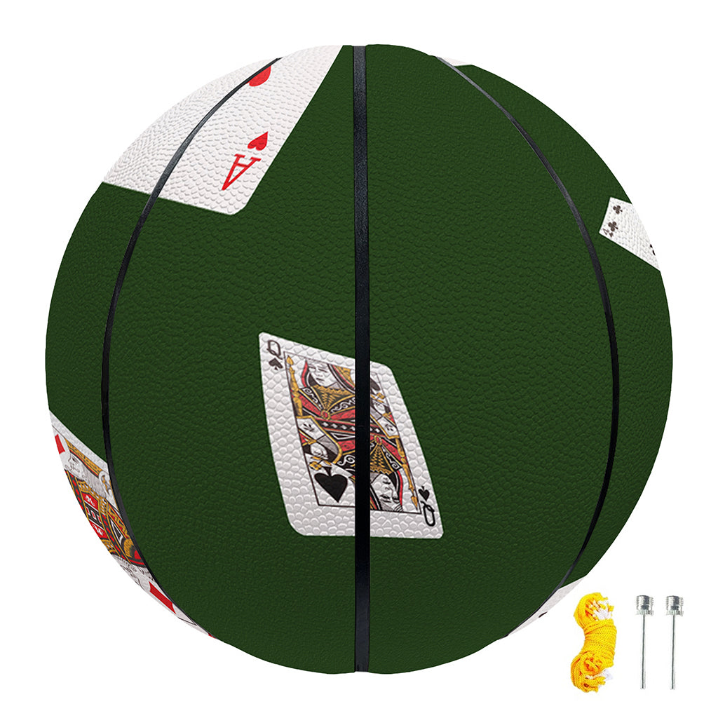 Flying Poker Cards Print Basketball
