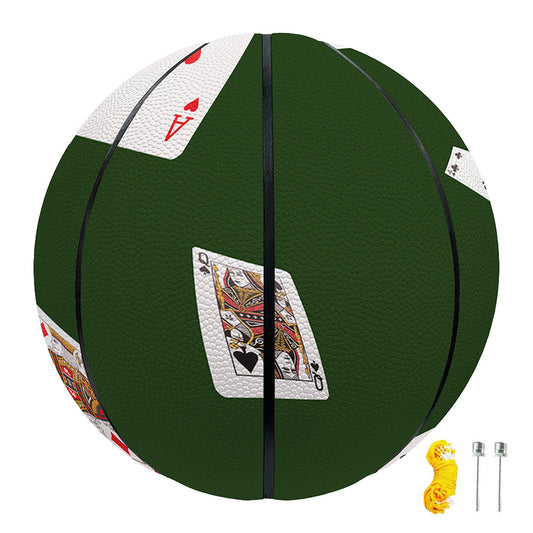 Flying Poker Cards Print Basketball