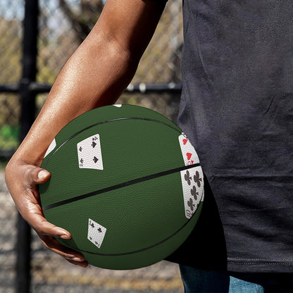 Flying Poker Cards Print Basketball