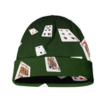 Flying Poker Cards Print Beanie