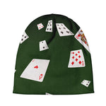 Flying Poker Cards Print Beanie