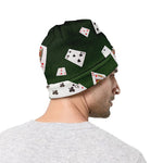 Flying Poker Cards Print Beanie
