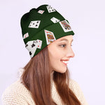 Flying Poker Cards Print Beanie