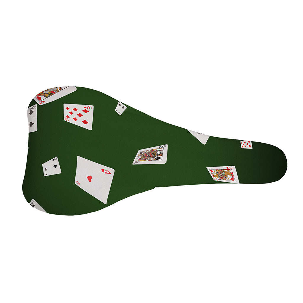 Flying Poker Cards Print Bicycle Seat Cover