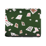 Flying Poker Cards Print Bifold Wallet