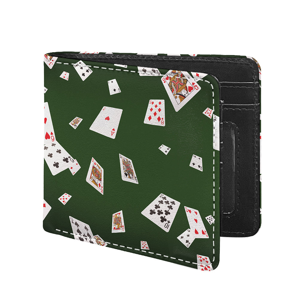 Flying Poker Cards Print Bifold Wallet