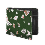 Flying Poker Cards Print Bifold Wallet
