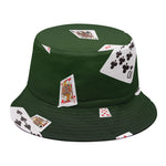 Flying Poker Cards Print Bucket Hat