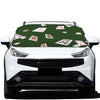 Flying Poker Cards Print Car Windshield Snow Cover