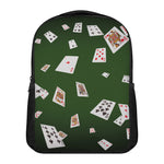 Flying Poker Cards Print Casual Backpack