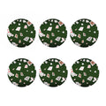Flying Poker Cards Print Coaster Set