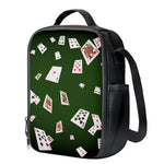 Flying Poker Cards Print Crossbody Lunch Bag
