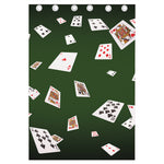 Flying Poker Cards Print Curtain