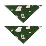 Flying Poker Cards Print Dog Bandana