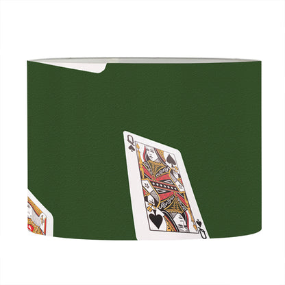 Flying Poker Cards Print Drum Lamp Shade