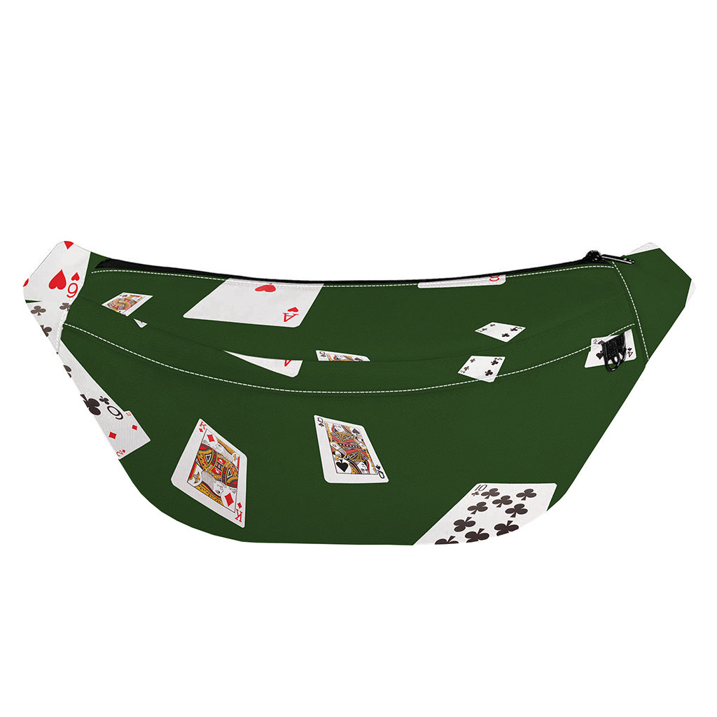 Flying Poker Cards Print Fanny Pack