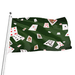 Flying Poker Cards Print Flag