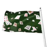 Flying Poker Cards Print Flag