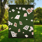 Flying Poker Cards Print Garden Flag