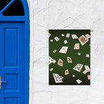 Flying Poker Cards Print Garden Flag